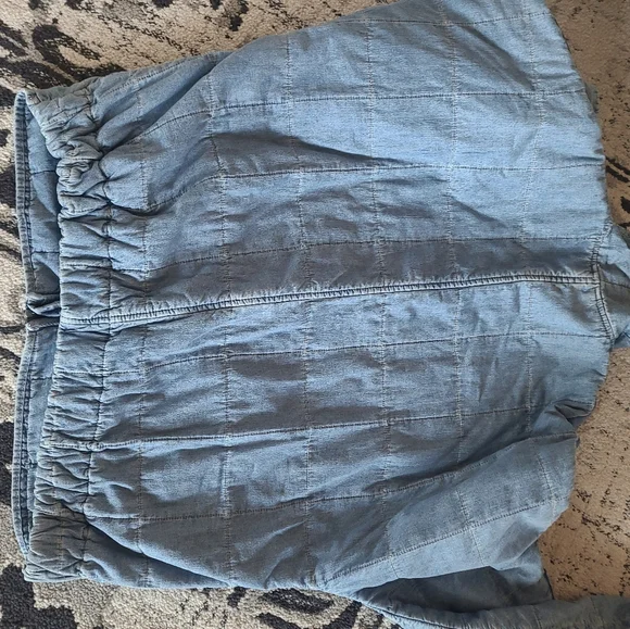 Free People Blue Quilted Jacket - Picture 8 of 9